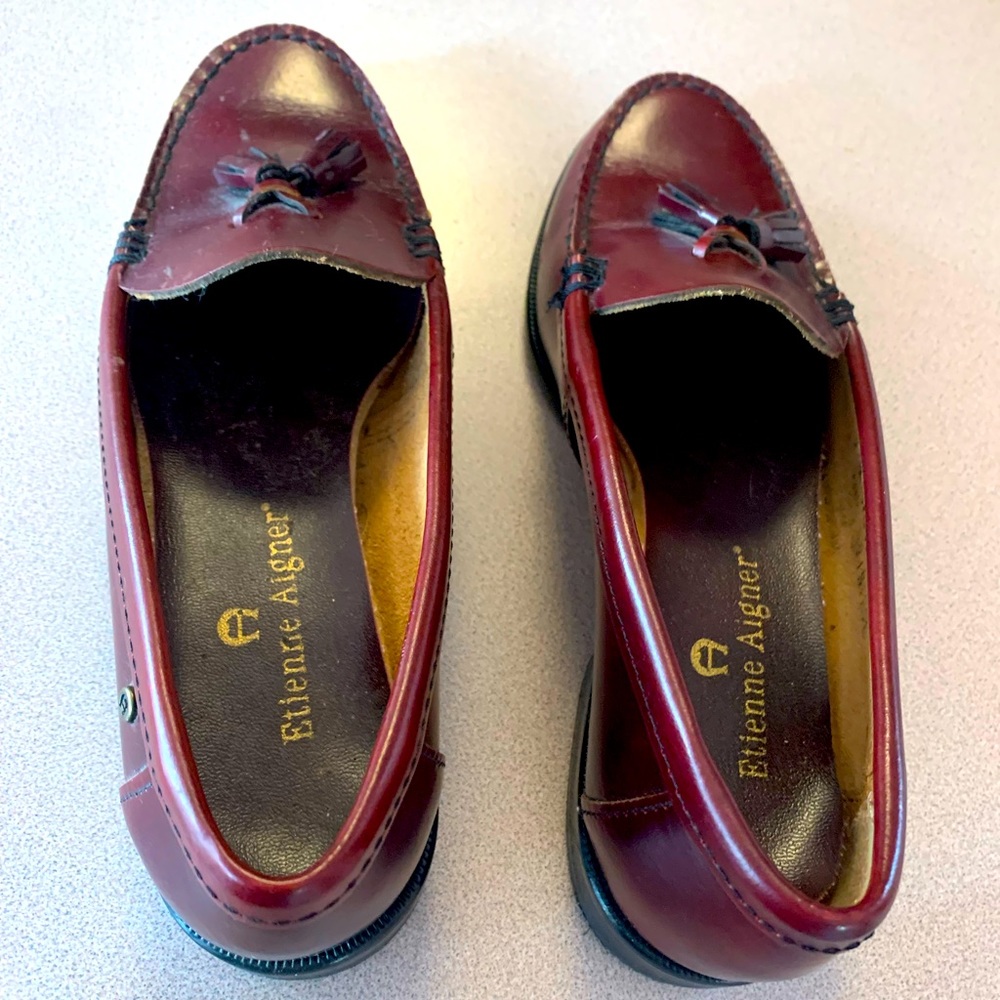 Etienne Aignier Burgundy Loafers